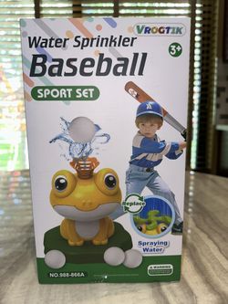Kids Water Sprinkler Baseball Sport Set – Brand New!