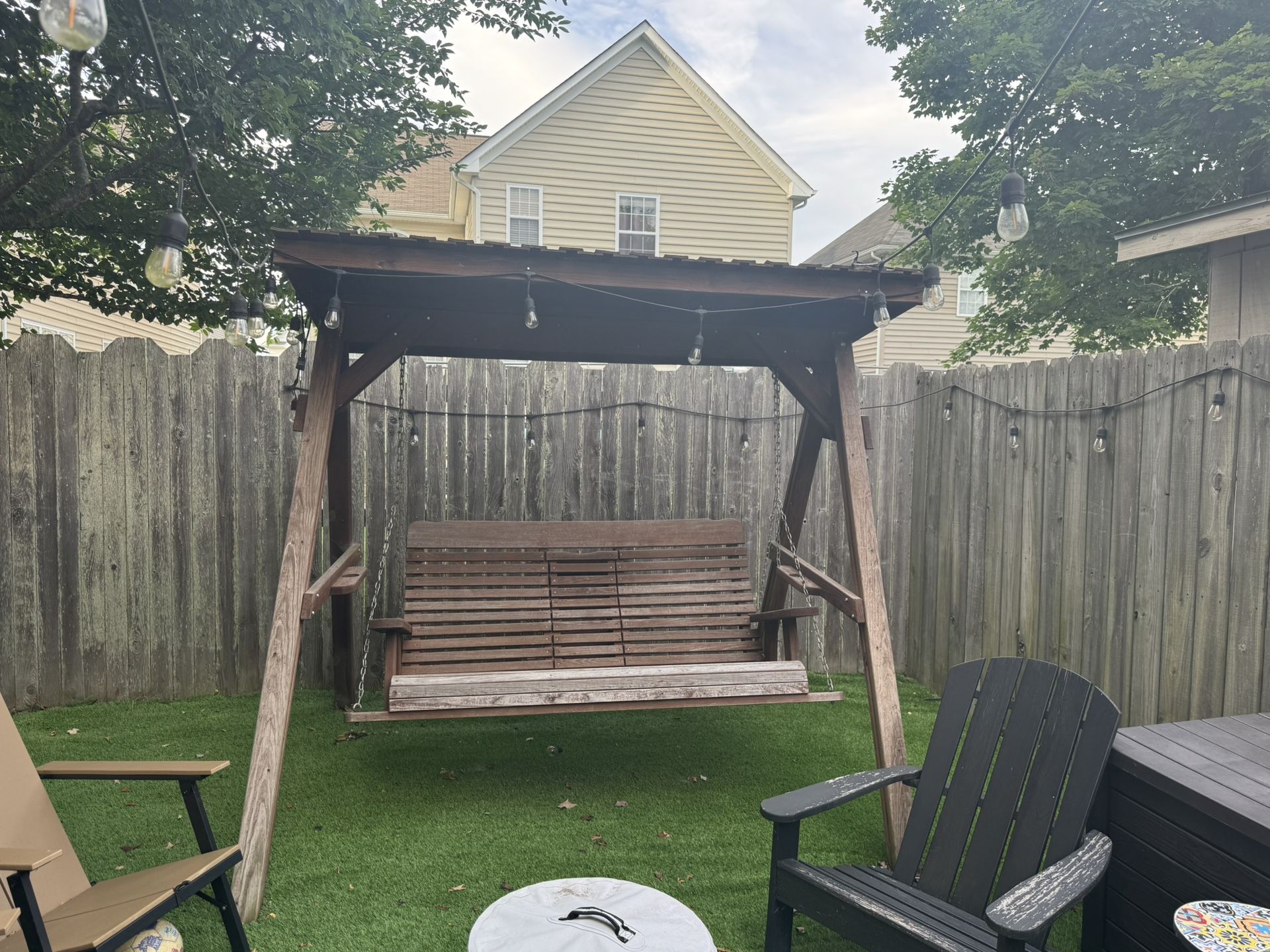 Wooden Outdoor Swing