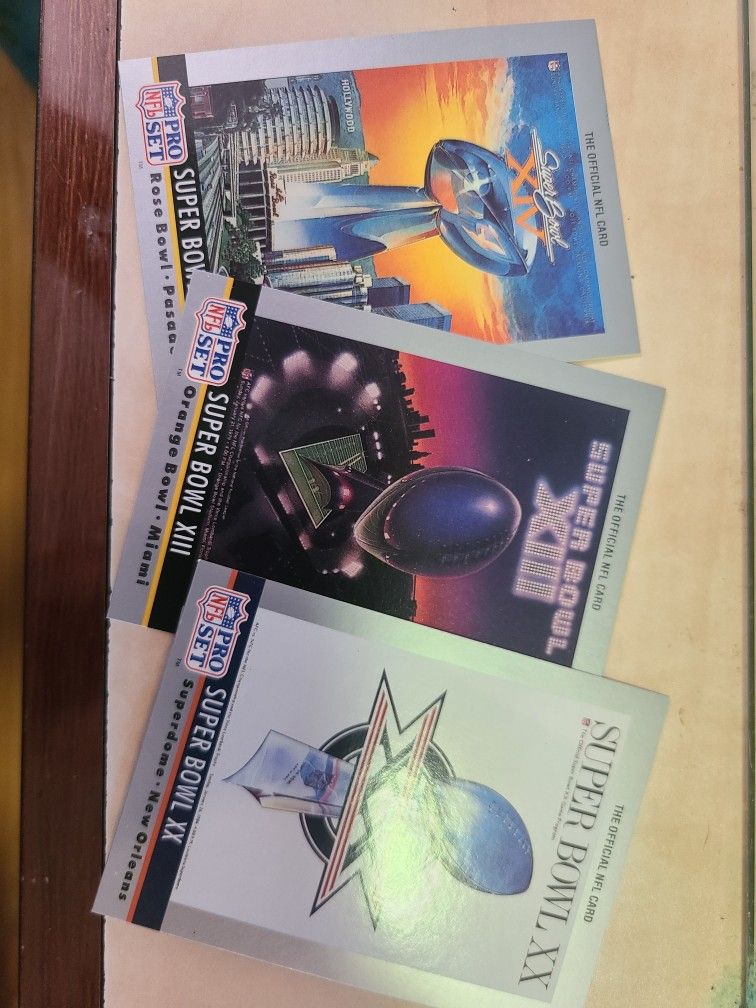 Super Bowl Ticket Cards
