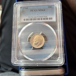 1960 Silver Dime MS64