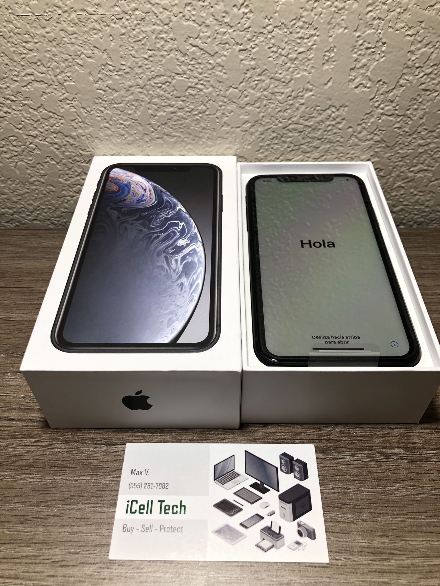 New Never Used open box iPhone XR 64gb At&t and Cricket Carrier with 1 year warranty from Apple