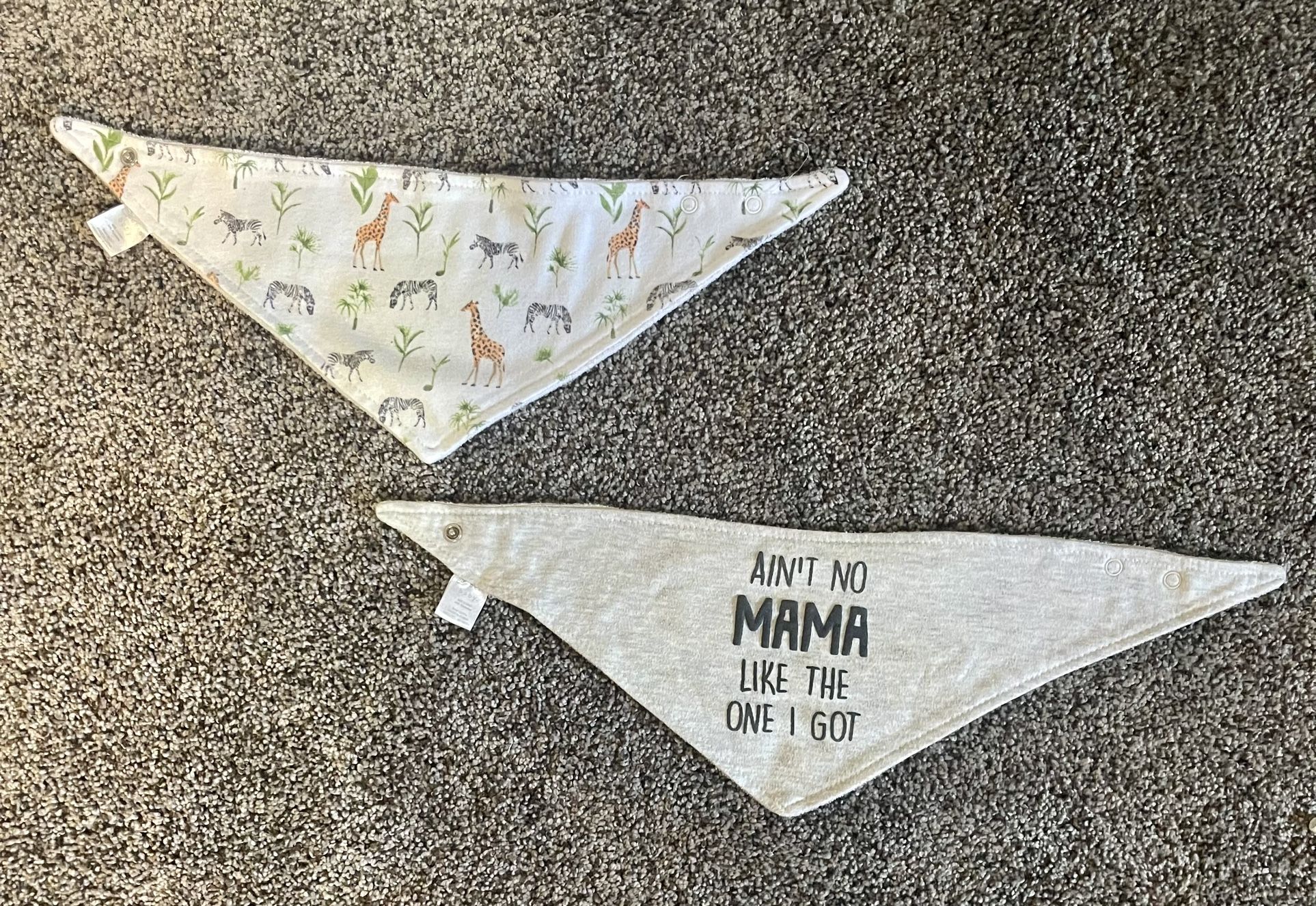 2 Modern Baby Bibs