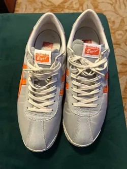 Onitsuka Tiger Corsair 'Grey Orange' 1183B398-020 men’s size 29.5 or 12