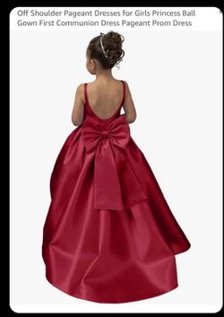 Beautiful girls’ princess ball gown, perfect for First Communion, pageants, proms,