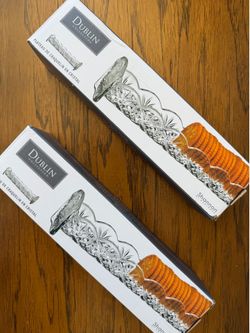 2 Dublin 9.75 Crystal Cracker Trays