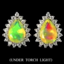 Natural Opal Earrings 925