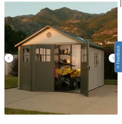 Lifetime Resin Trifold Storage Shed 11 x 11 BRAND NEW IN BOX