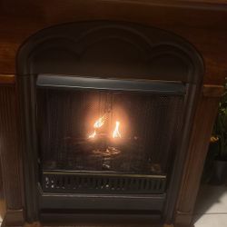 Corner Fireplace Controlled With Sterno Fluid
