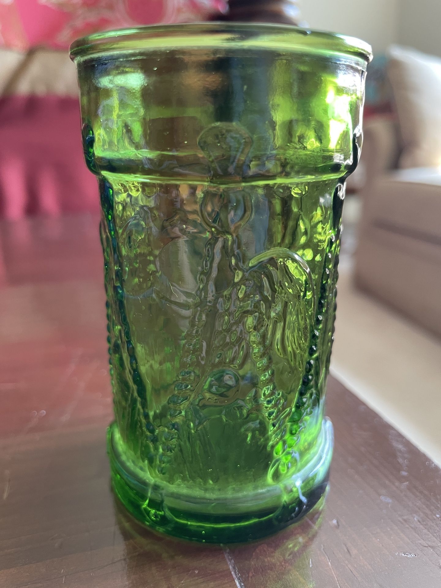 Vintage 1970’s Green Wheaton Juice Glass