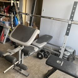 Golds Gym And Marcy Bench 