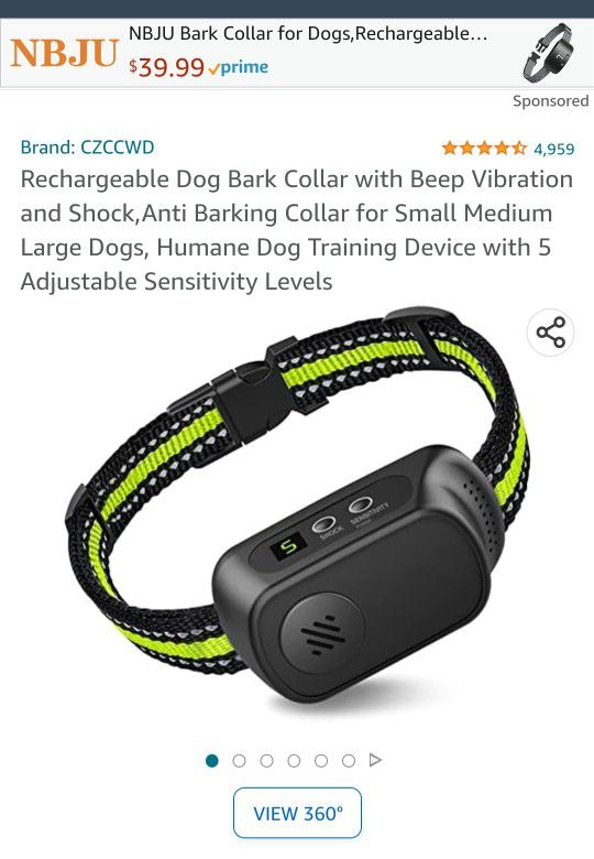 Brand New Dog Bark Collar