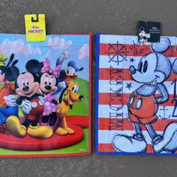 2 Brand new Disney Mickey Mouse & Friends reusable bags