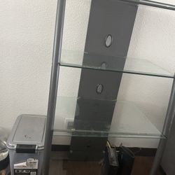 4 tiered Glass shelves