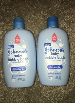 Johnsons Baby Bubble Bath Lot of 2