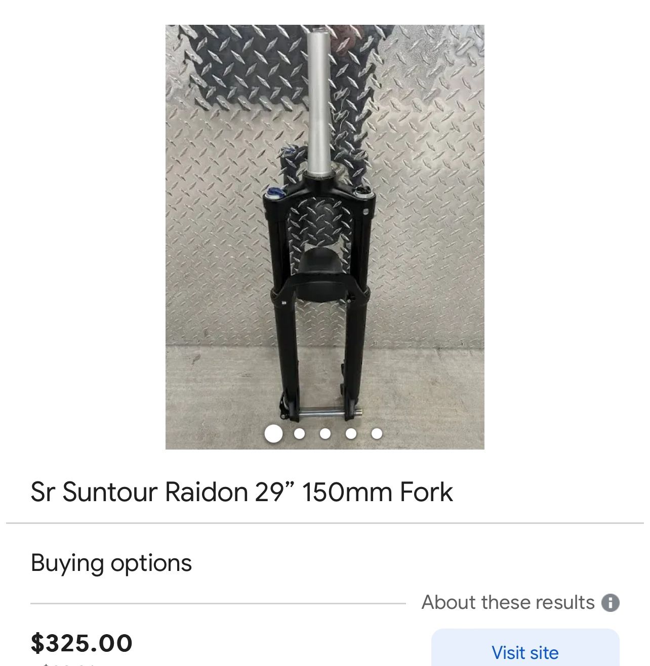 Sr Suntour Raidon 29” 150mm Fork