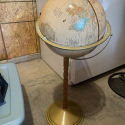 Antique Globe On Stand 