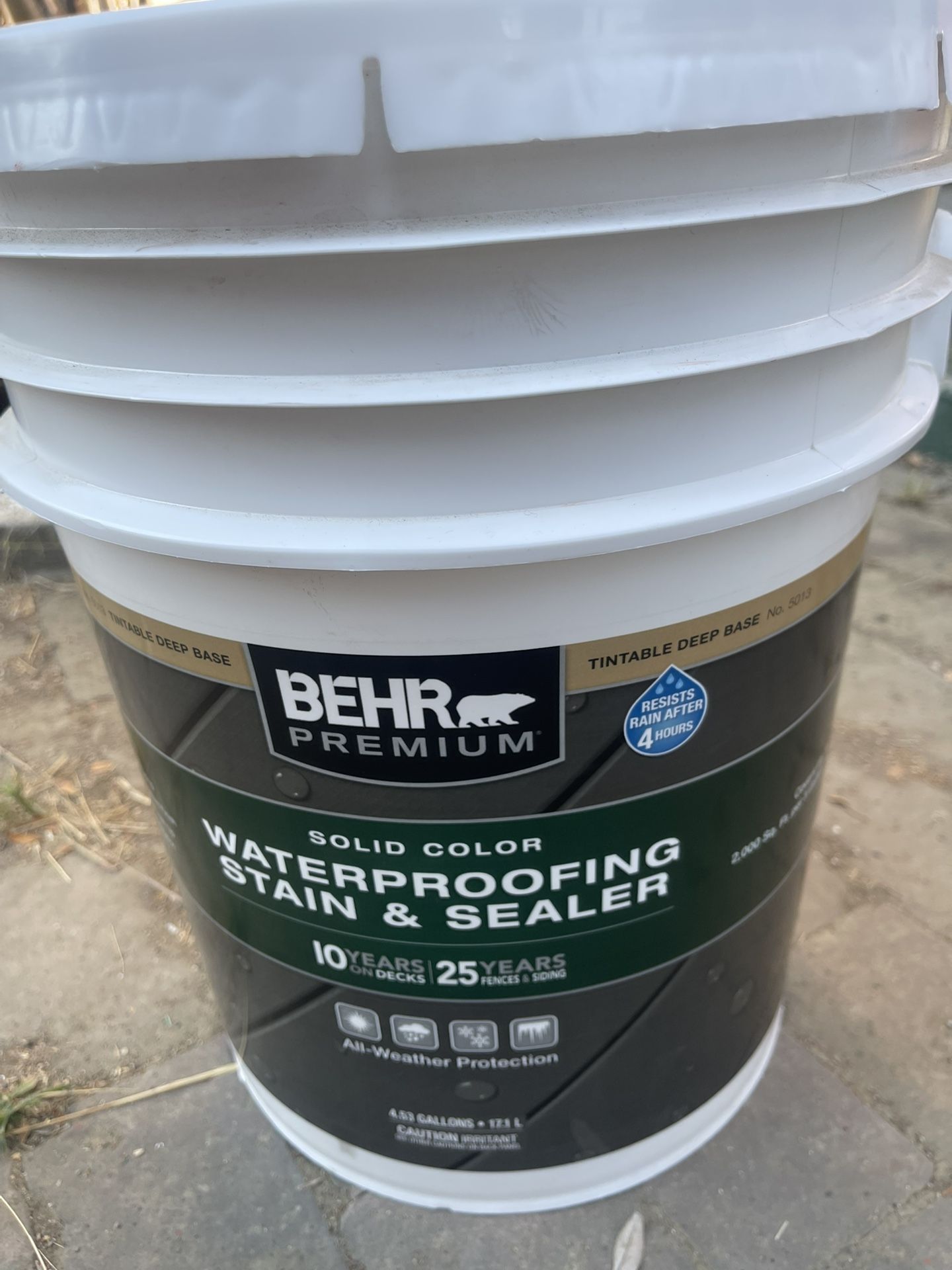 BEHR DECK WOOD PAINT STAIN SEALER REDWOOD WATERPROOFING