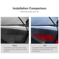 BRAND NEW 2020-2024 TESLA MODEL Y / 2017-2024 MODEL 3 REAL CARBON FIBER MOLDED CHARGING PORT COVER TRIM