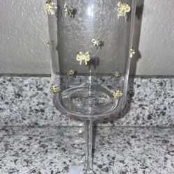 Coquette Bow Champagne/Wine Glasses