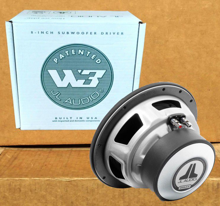 🚨 No Credit Needed 🚨 JL Audio 8W3v3-4 Bass Speaker W3v3 Series 8" 4-Ohm Subwoofer 500 Watts 🚨 Payment Options Available 🚨 