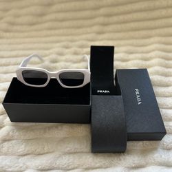 White luxury sunglasses - brand new with box