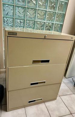 14.  3‑Drawer Metal Lateral Filing Cabinet — $60  
