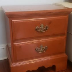 Solid wood END table