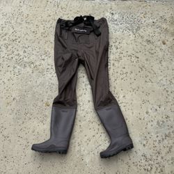 Dark Lightning Fishing Wader, Brown 