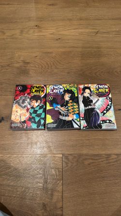 Demon Slayer Manga Books. 4-6 (Good Condition)-$15