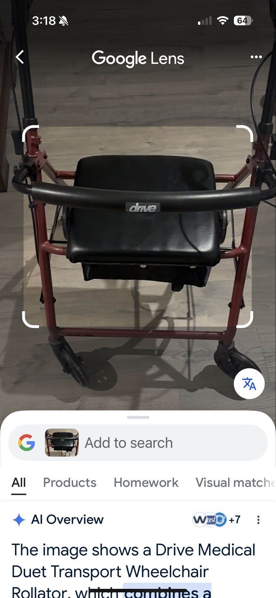 Drive Medical Walker Duet Rollator And Transport Chair