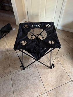 Folding Camping Table w Cooler