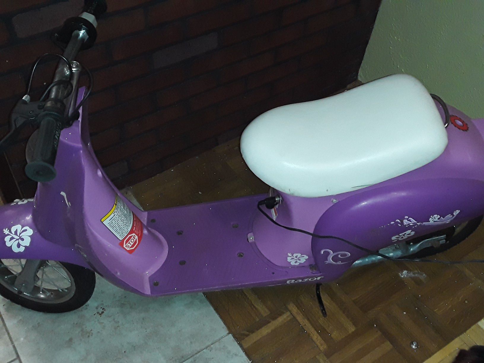 Purple moped