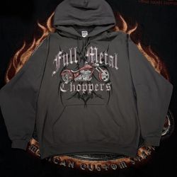 Full Metal Choppers grey hoodie 