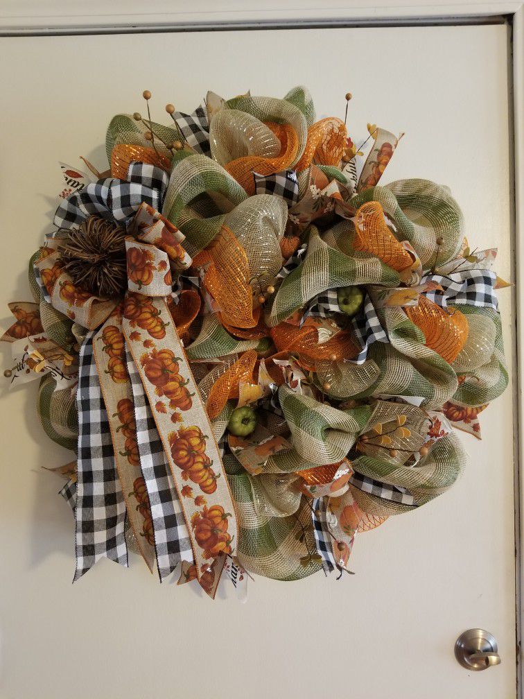Handmade Thanksgiving Wreath