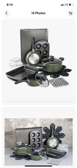 Brooklyn Steel Co.Venus Nonstick Aluminum Cookware Set 16-Piece