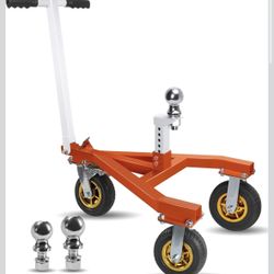Trailer Dolly, 3500 lb Tongue Weight Trailer Mover with 2'' & 2-5/16'' Receiving Tongues, Angle Adju
