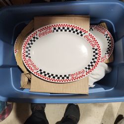 Coca Cola Dishes Set By Gibson