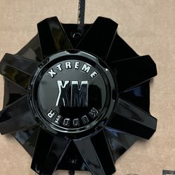 XTREME MUDDER WHEEL CENTER CAP #1103-20-CAP #LG1607-49 GLOSS BLACK