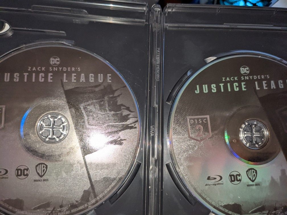 Justice League Zack Snyder Cut Blu Ray disc Only