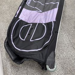 EVOC Road Bike Bag with Molded Polycarbonate Bike Block and Skate Wheels (285L, Black)