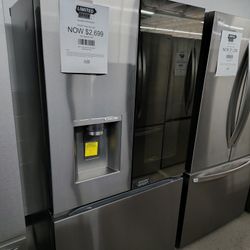 $2699 LG 26 Cu Ft Counter Depth Max French Door Refrigerator w/ Mirrored Instaview + 4 Types of Ice 