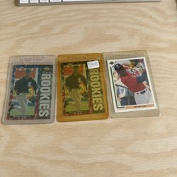 Michael Jordan Baseball Cards Lot Of 3