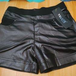 Leather Shorts Women