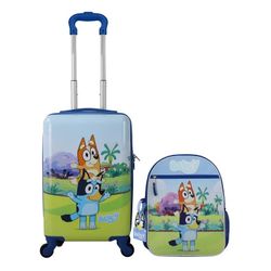 Brand New in box Kids Bluey Carry-on & Backpack Luggage Set. Sells at Costco for $70 plus