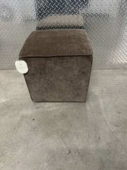 Threshold Brown Ottoman
