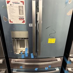  HUGE 27.9 Cu. Ft. GE Profile Smart 4-Door French Door Refrigerator – Premium Kitchen Upgrade 