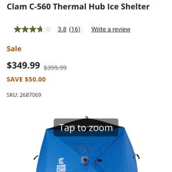 Insulated 4 Person Clam - C560 Ice Shelter