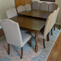 10 Seater Wooden Dining Table - Ashley/ Used 