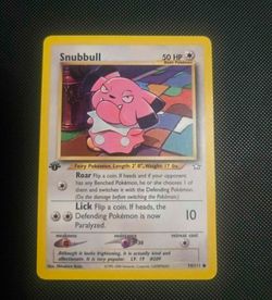 NM! Snubbull Neo Genesis first 1st edition Pokemon card TCG vintage