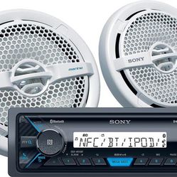 Marine audio package: Includes DSX-M55BT digital media receiver (does not play CDs) and two 6-1/2" speakers      FREE INSTALLATION !!!